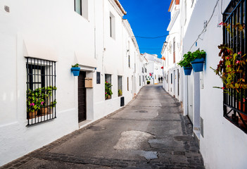 Picturesque street of Mijas