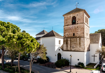 Fototapeta na wymiar Church of the Imaculate Conception in Mijas. Spain