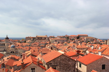 Fototapeta na wymiar Dächer der historischen Altstadt von Dubrovnik (Kroatien)