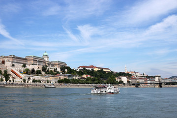 Naklejka premium Royal castle Danube riverside Budapest Hungary