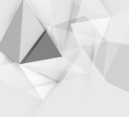 Grey triangular vector abstract background