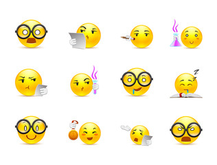 Anime smiles on their studies