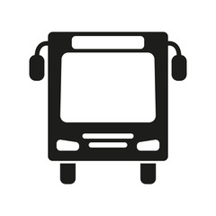 The bus icon. Travel symbol. Flat