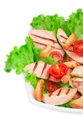 Beautiful caesar salad.