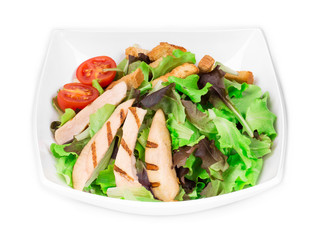 Beautiful caesar salad.