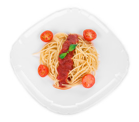 Pasta with tomato sauce