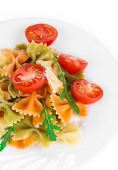 Bunch of the farfalle pasta