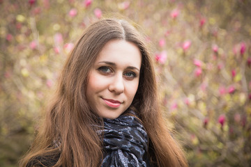 Naklejka premium brunette girl