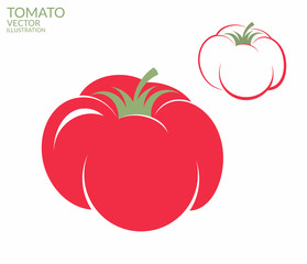 Tomato. Vector