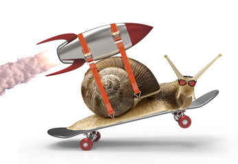 snail in a hurry © the_lightwriter