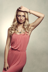 Fototapeta premium spring fashion girl