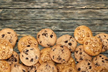 Cookie. Chocolate Chip Cookies Border