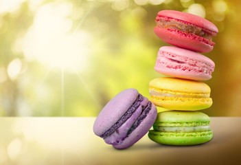 Macaroon. Tasty colorful macaroon