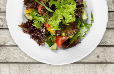 Salad. Salad on the table