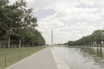 View of the Washington Monument, National Mall, Washington DC