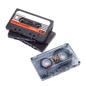 Some Compact Cassettes. Includes Clipping Path.