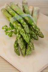 Raw asparagus