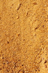 Yellow sand with small stones