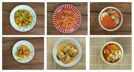 Food set orientalt cuisine