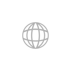 A simple icon of the globe.