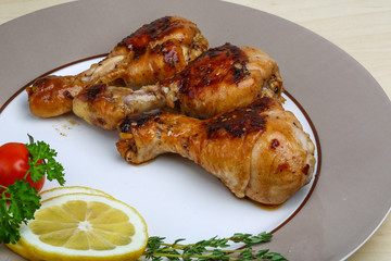 Roasted chicken legs
