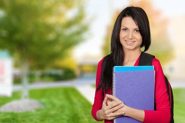 Fototapeta premium Student. Beautiful Student