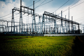 High voltage towers