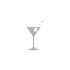 Simple icon martini glass.