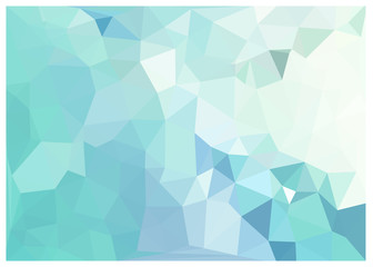 キュビズム背景_淡いミントブルー