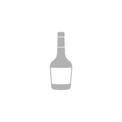 Simple icon bottles of cognac.