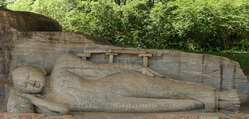 Polonnaruwa ruin, Buddha sculpture at Gal Vihara, Sri Lanka