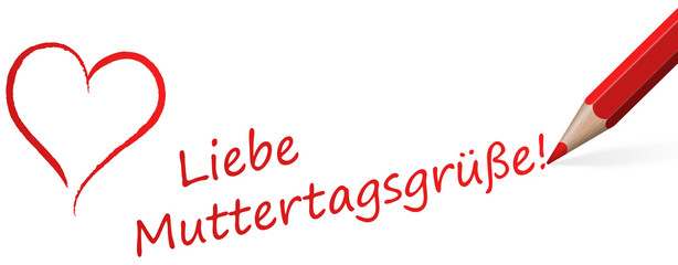 red pen with text for Mother's Day