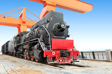 Naklejka premium Antique train