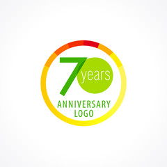70 anniversary circle logo