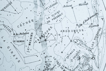 アンティークの天体図