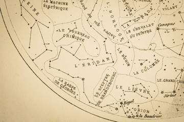 アンティークの天体図
