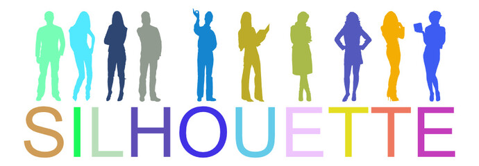 vector people silhouettes