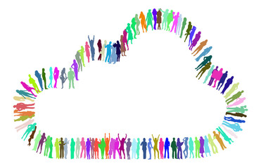 vector people silhouettes