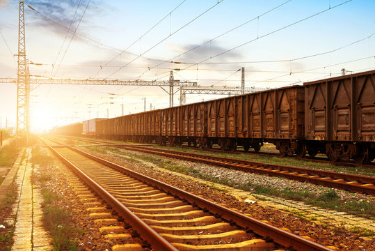 Fototapeta Freight train