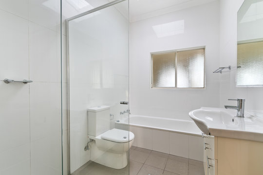Modern bathroom in luxury apartment
