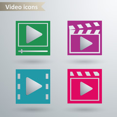 Video icons
