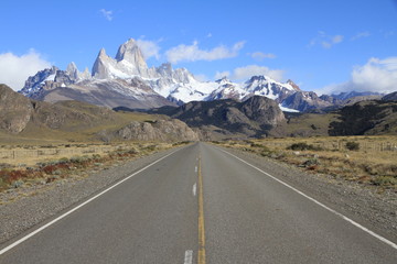 Straße nach El Chalten, Patagonien (Argentinien)