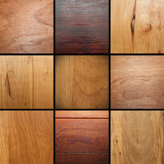real wood veneer collage