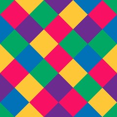 seamless pattern of colored squares in vintage style