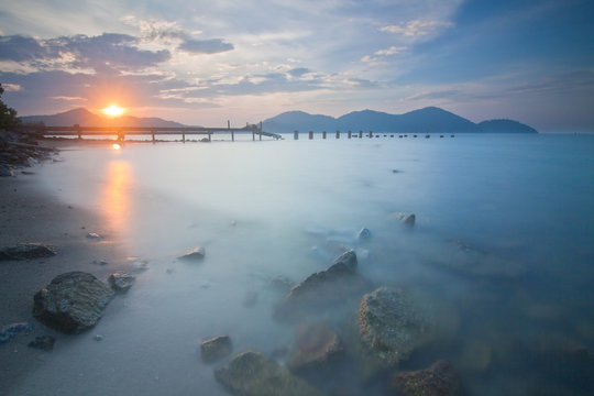 Marina Island Lumut Sunset