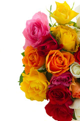 Fototapeta na wymiar bouquet of fresh roses