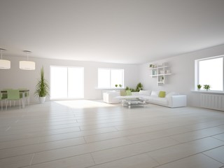 white interior design