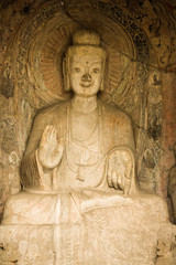 Buddhas in Yungang Caves,China