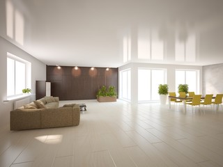 white interior design