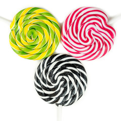 Fototapeta na wymiar Multicolor lollipop party